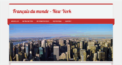 Desktop Screenshot of francais-du-monde-nyc.com